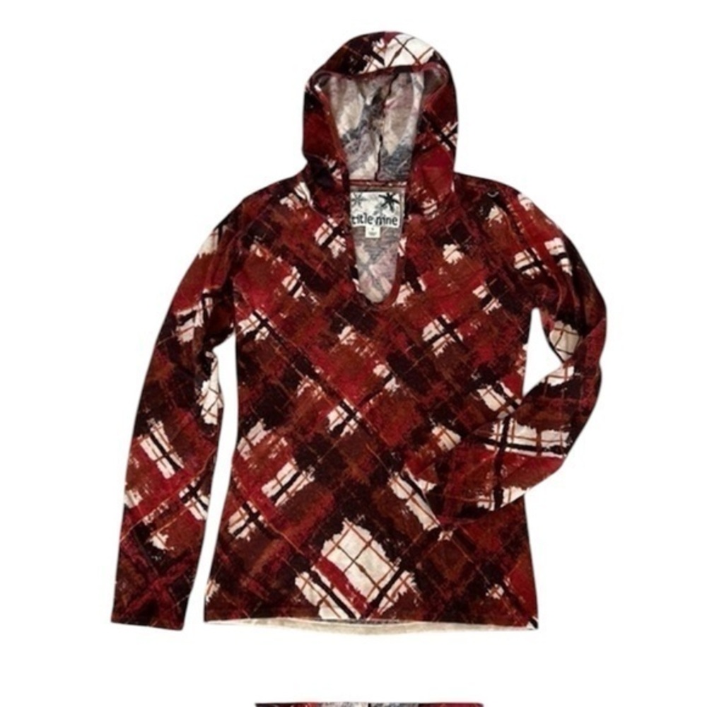 Title Nine merino wool hooded pull over sweater size small